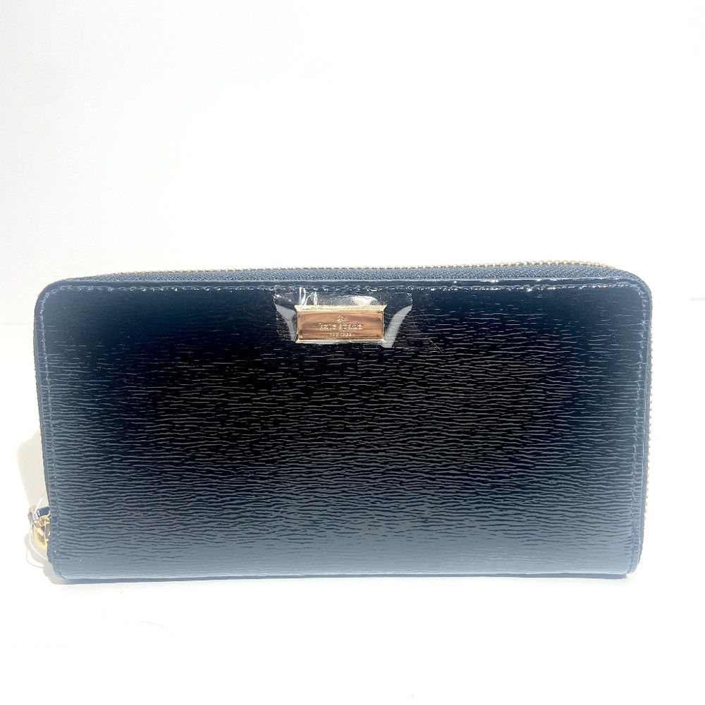 Kate Spade Neda Bixby Place Zip Around Wallet- Black